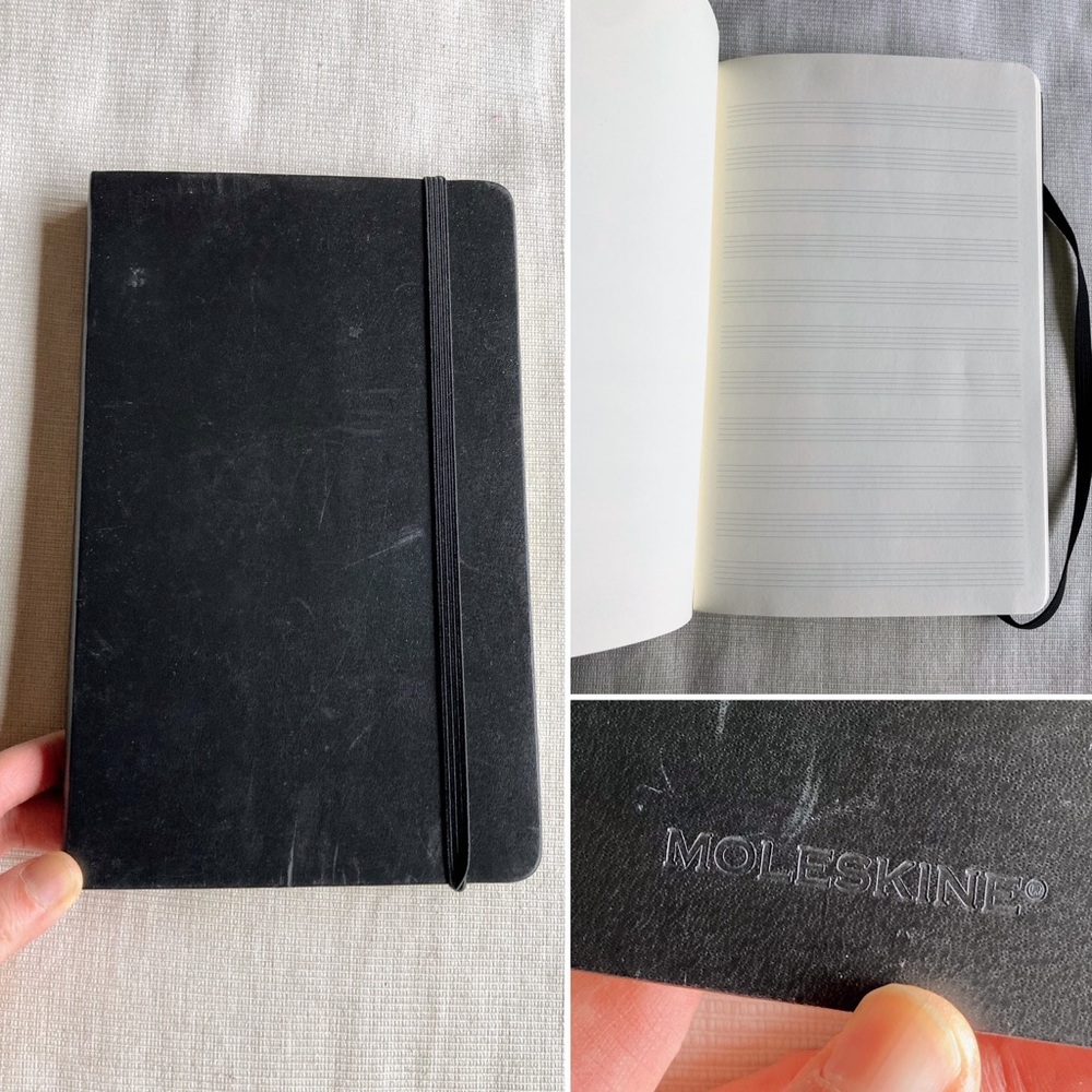NWOT The Moleskine Music Notebook Large 8.25”x5”